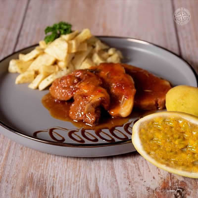 Lomo de Cerdo en Reducción de Parchita