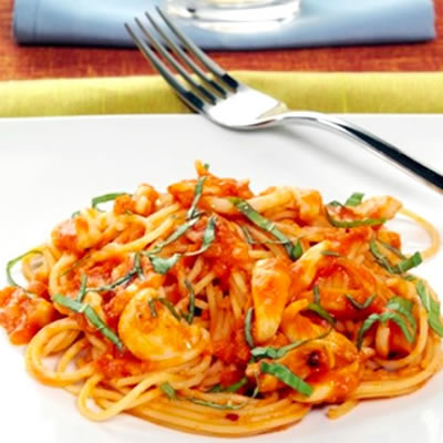 Spaghetti Sepia y Vino